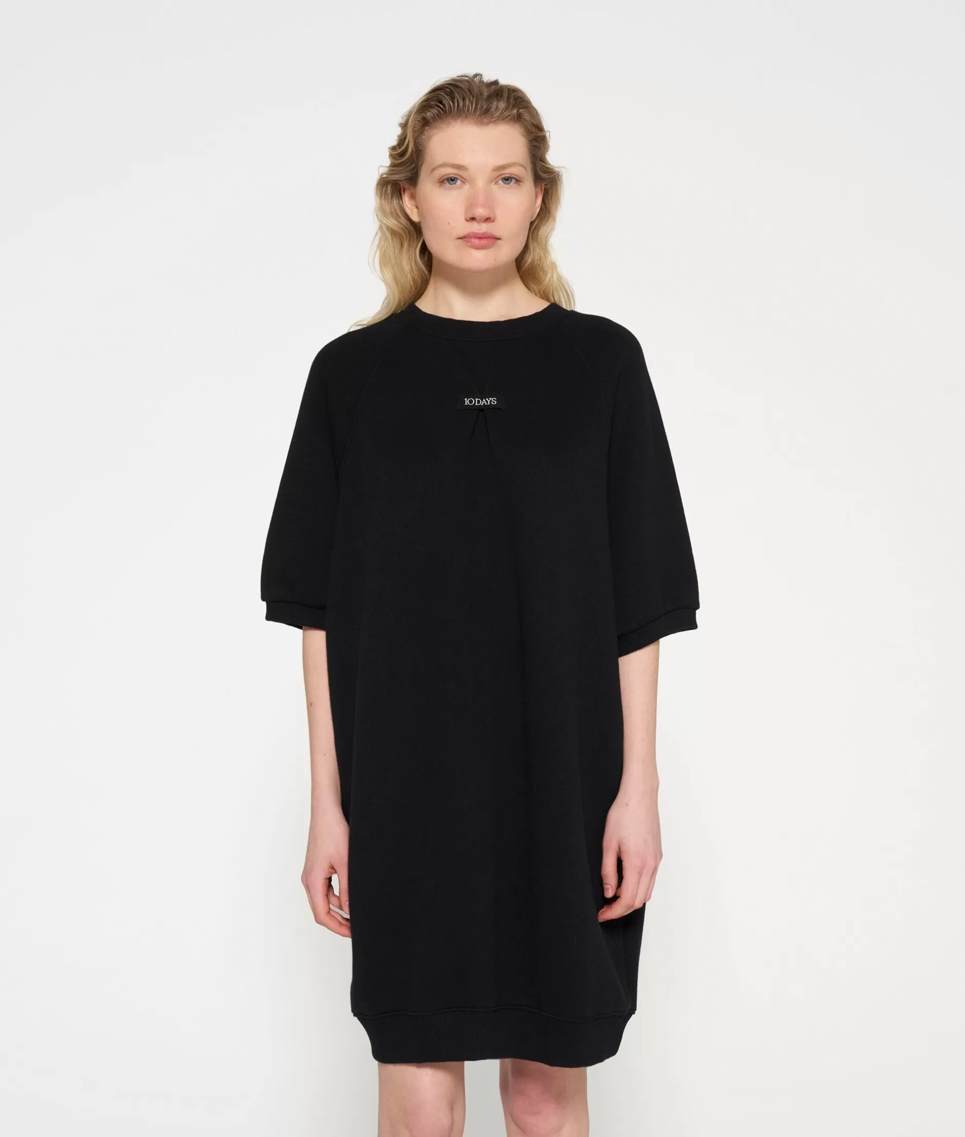 Abito Felpa Donna 10DAYS - Maniche Corte Stile Casual, Morbido Tessuto per Tutto il Giorno