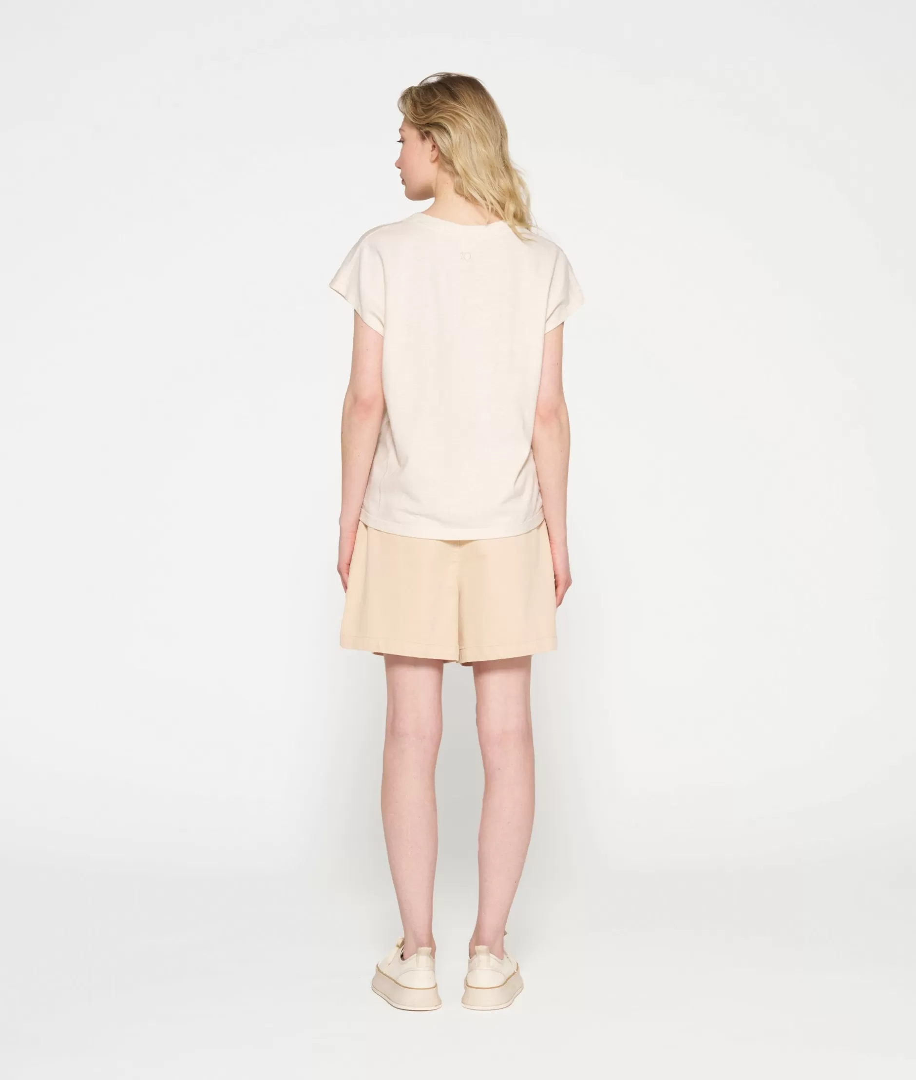 Maglietta Elegante in Lino Manica Corta - 10 Days Collection Donna