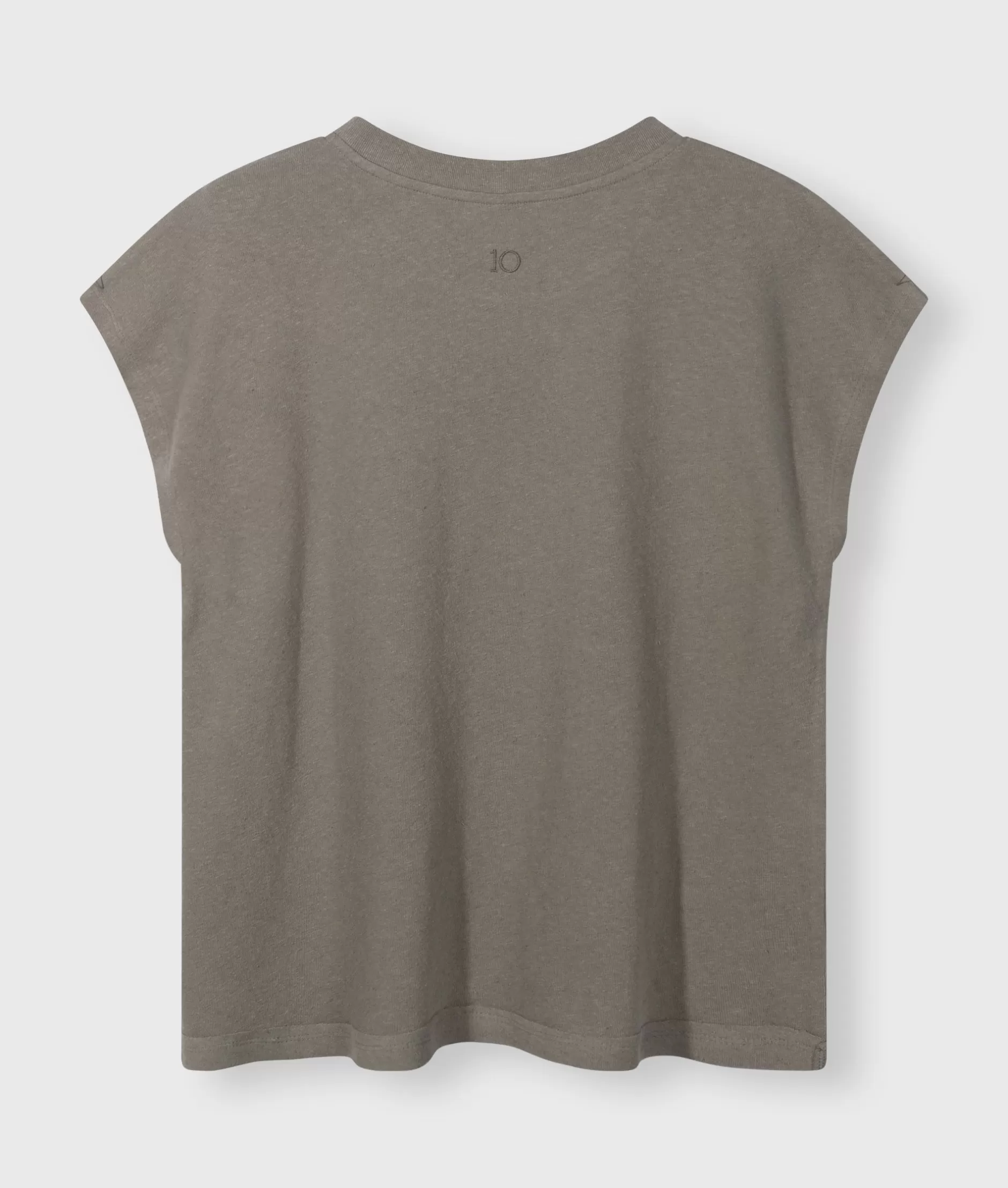 Maglietta Donna in Lino Semplice - T-Shirt Manica Corta Stile Casual, Collezione 10 Giorni