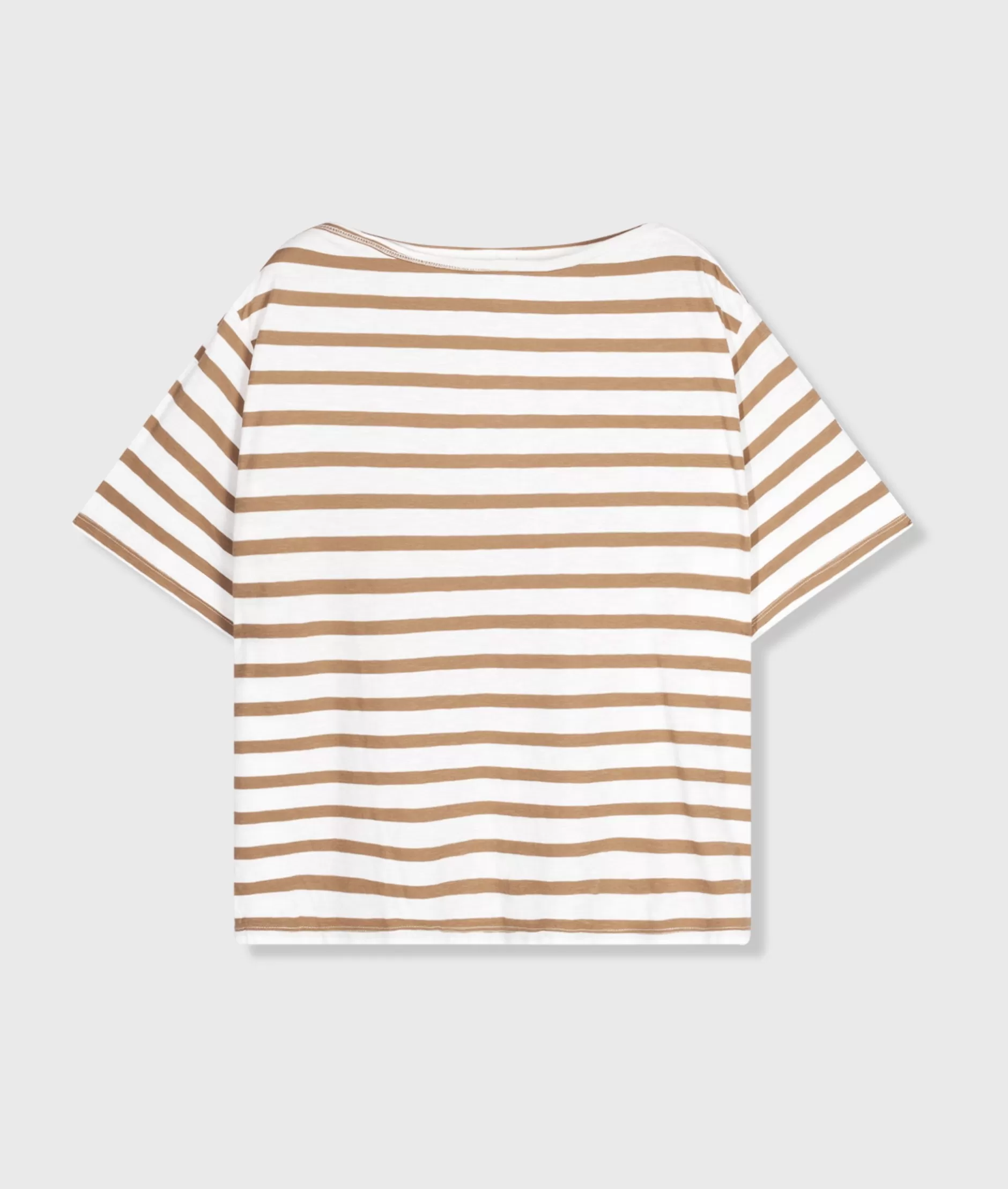 Damen 10DAYS Maglietta Manica Corta con Righe - T-Shirt Casual a Strisce Verticali, Confezione Comoda e Design Classico per Stile Quotidiano
