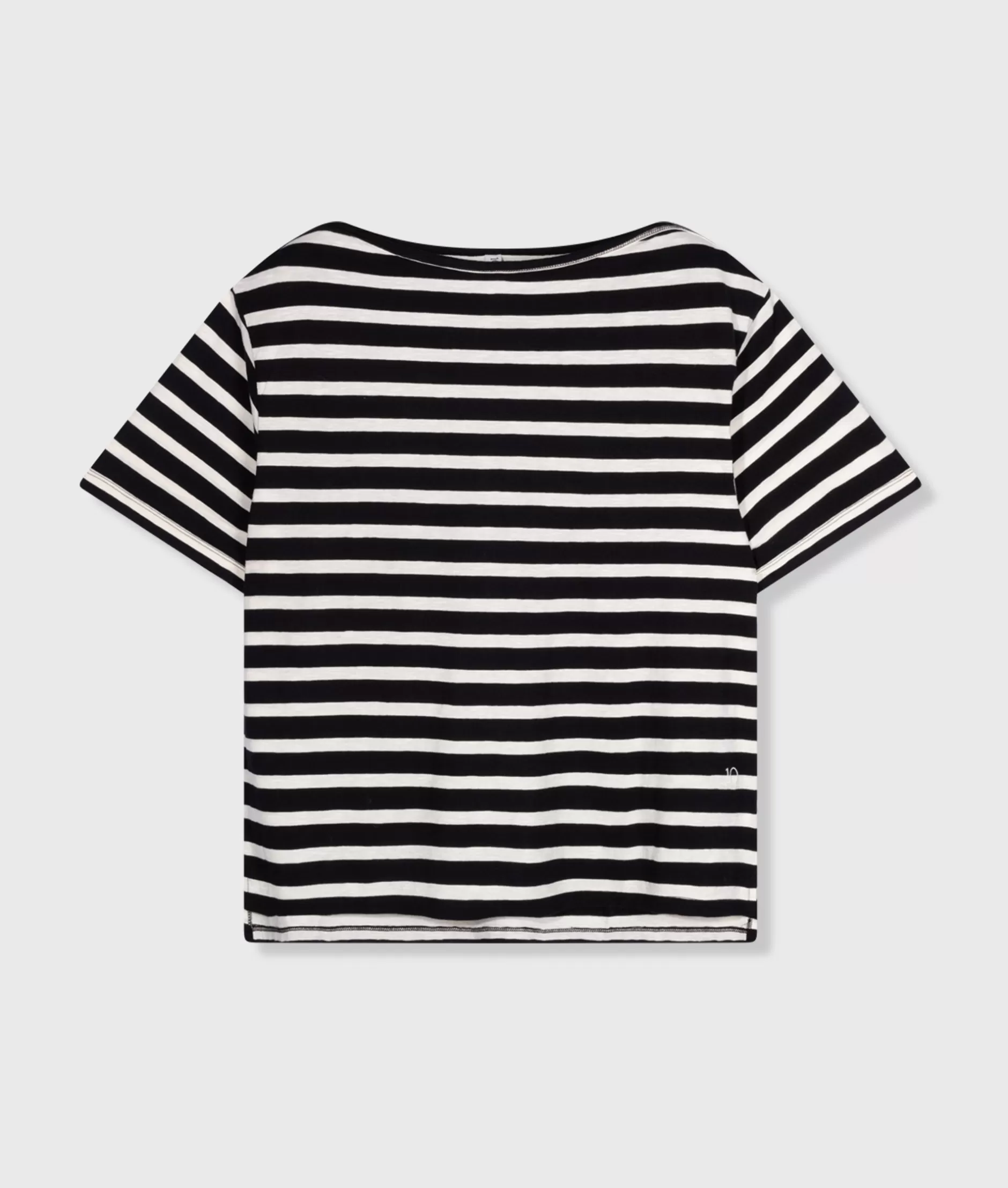Magliette Donna 10DAYS - T-Shirt Manica Corta Strisce Confortevole, Stile Casual Per Tutto il Giorno