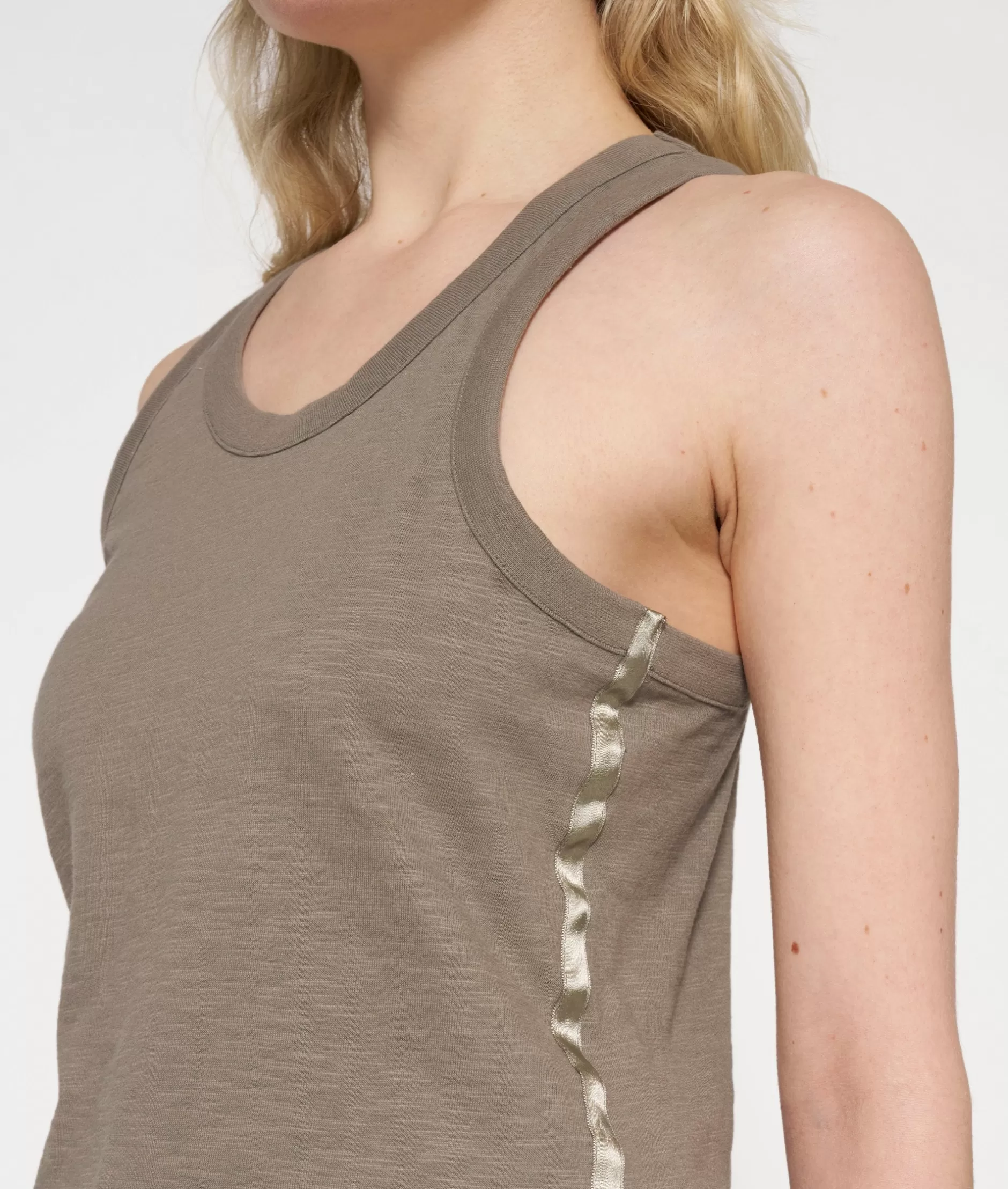 Donna 10Days Top in Jersey Slub - Canottiera Casual Elegante con Design Essenziale
