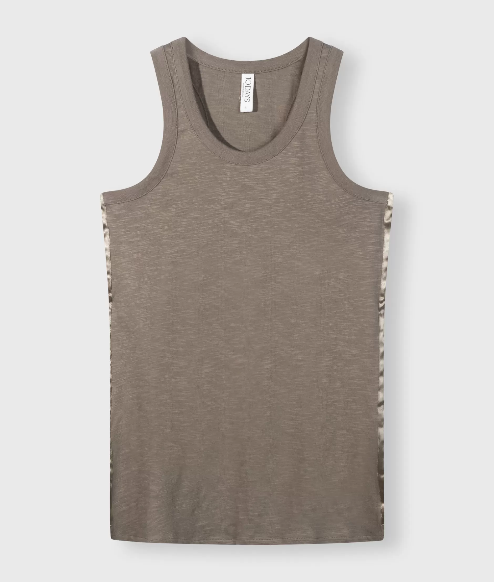 Donna 10Days Top in Jersey Slub - Canottiera Casual Elegante con Design Essenziale