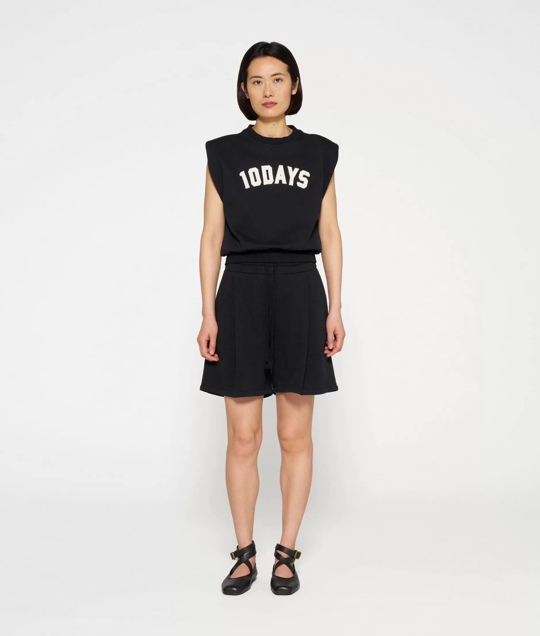 Maglia senza Maniche Damen 10GIORNI - Top a Effetto Grafico, Comodo e Versatile per Look Casual e All-Day Comfort