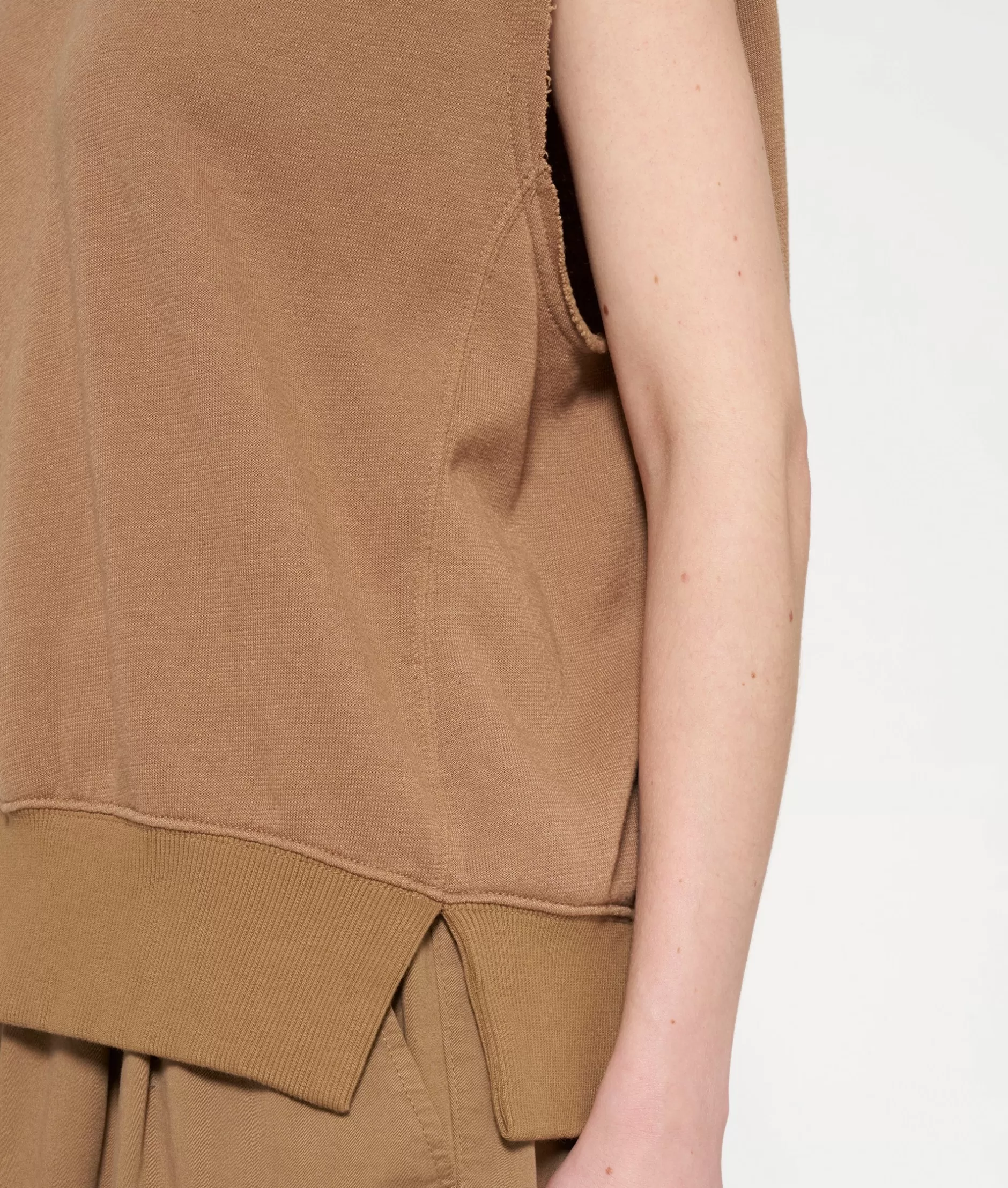 Maglione senza maniche 10DAYS - Felpa donna casual autunno/inverno, cotone morbido con design essenziale, taglio moderno per look sportivo e quotidiano