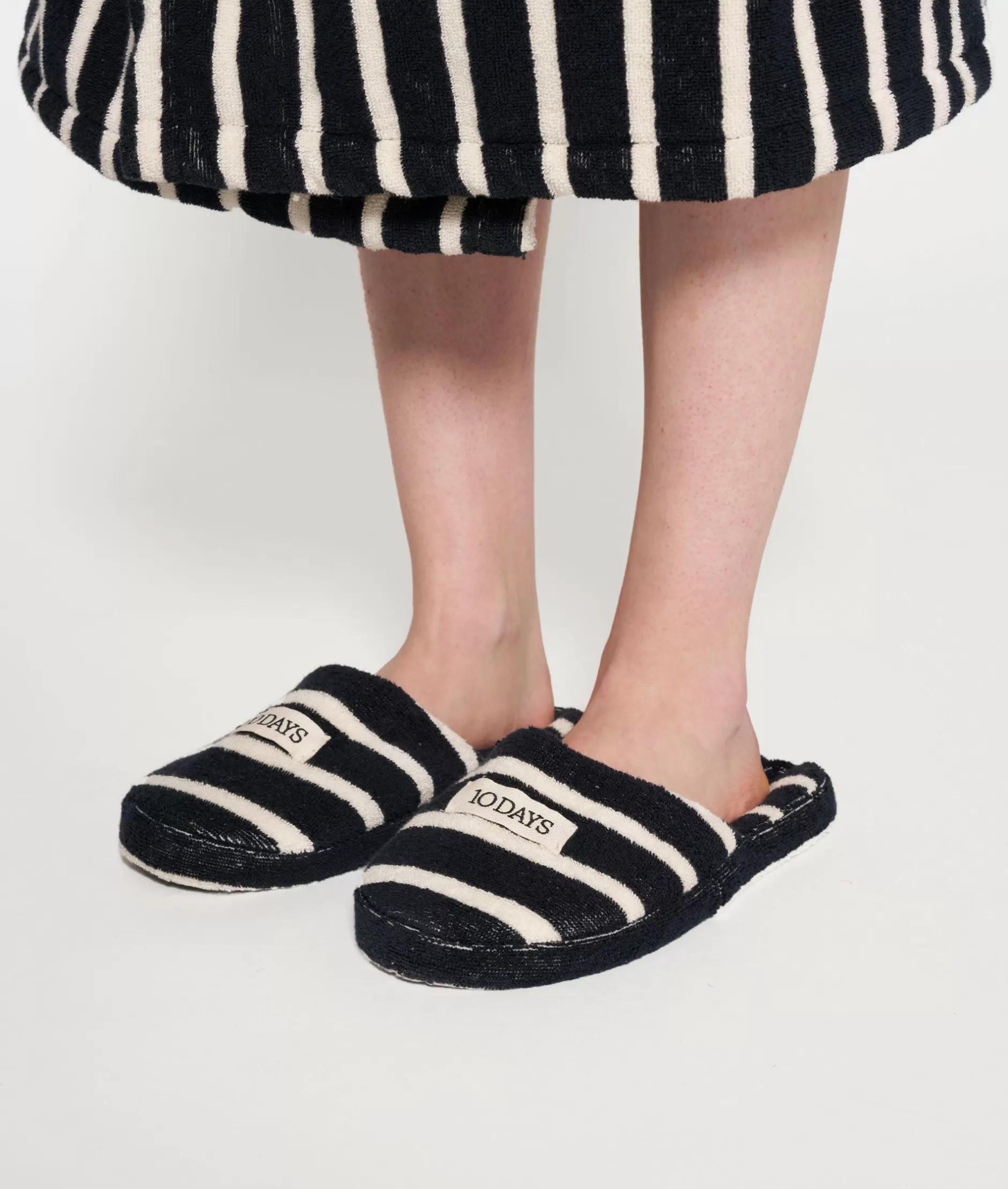 Pantofole Casual 10DAYS con Design a Righe - Calzature Comode per Donna