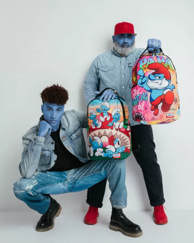 Zaino Sprayground con Funghi dei Puffi - Design Unico Stile Casual