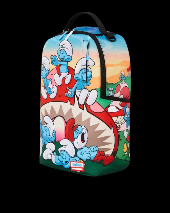 Zaino Sprayground con Funghi dei Puffi - Design Unico Stile Casual