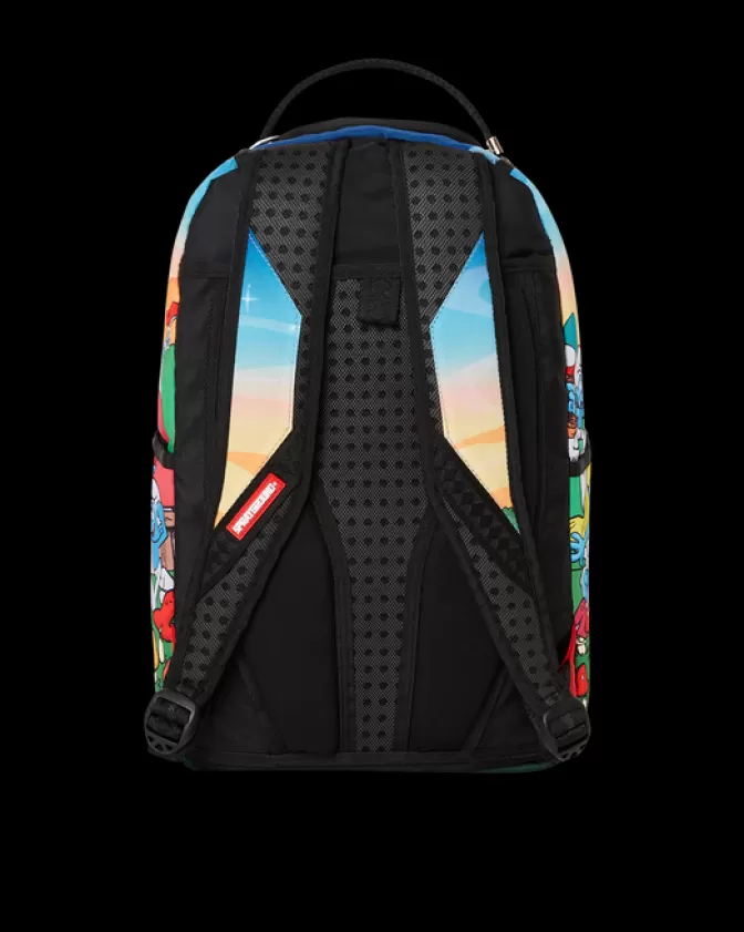 Zaino Sprayground con Funghi dei Puffi - Design Unico Stile Casual