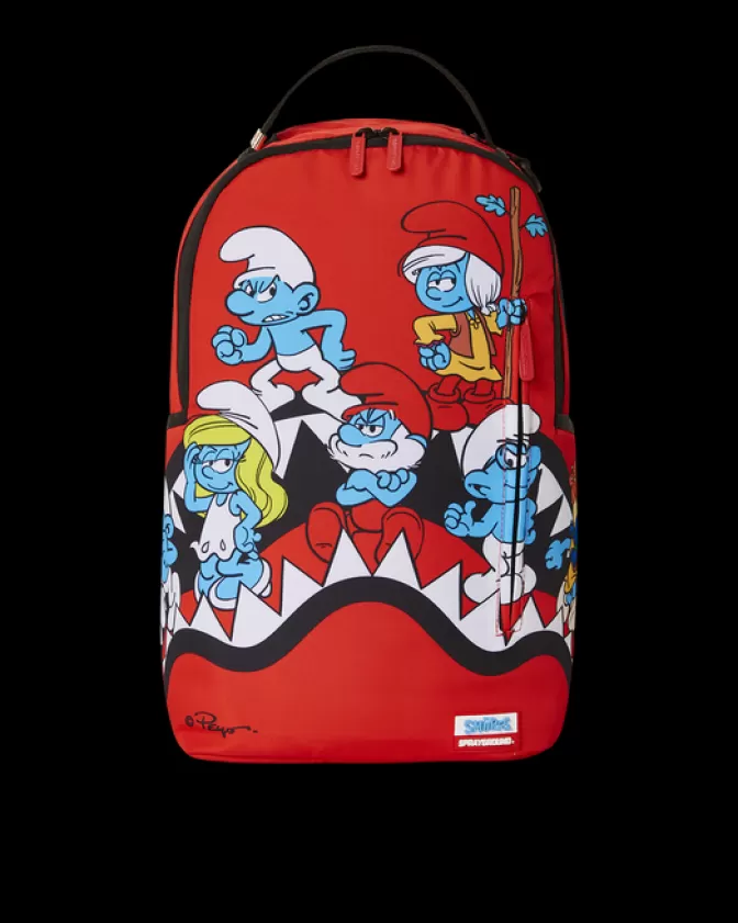 Zaini Sprayground Originali - Design con Puffi e Squalo in Stile Dinamico