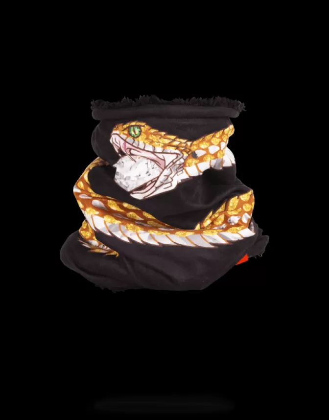 Passamontagna Sprayground: Sciarpa termica modulabile con motivi serpente e inserti jeweled - Edizione limitata invernale