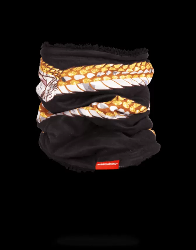 Passamontagna Sprayground: Sciarpa termica modulabile con motivi serpente e inserti jeweled - Edizione limitata invernale