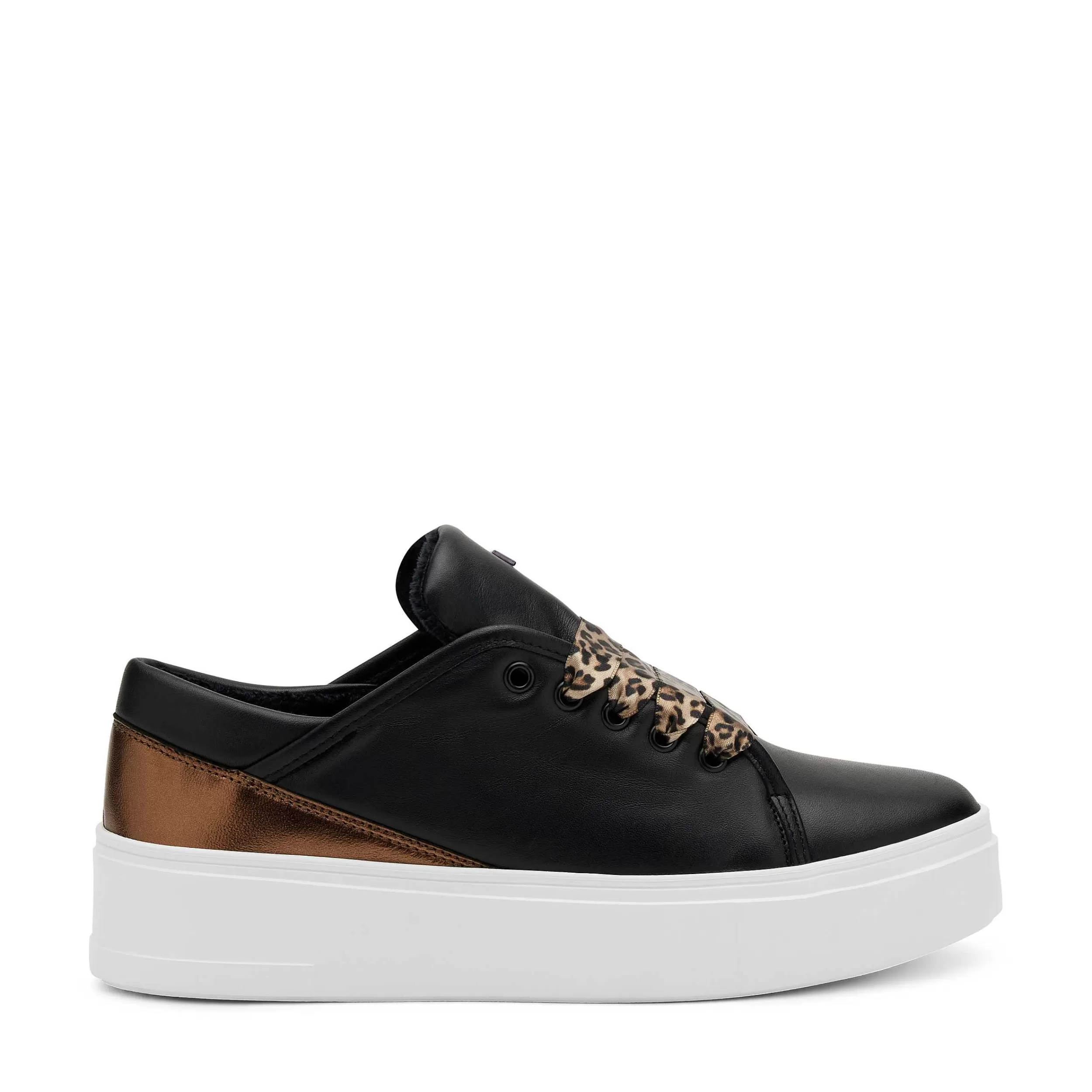Scarpe da Ginnastica Eleganti Donna in Pelle con Laccetti di Raso - Sneaker Comode e Slip-On Femminili