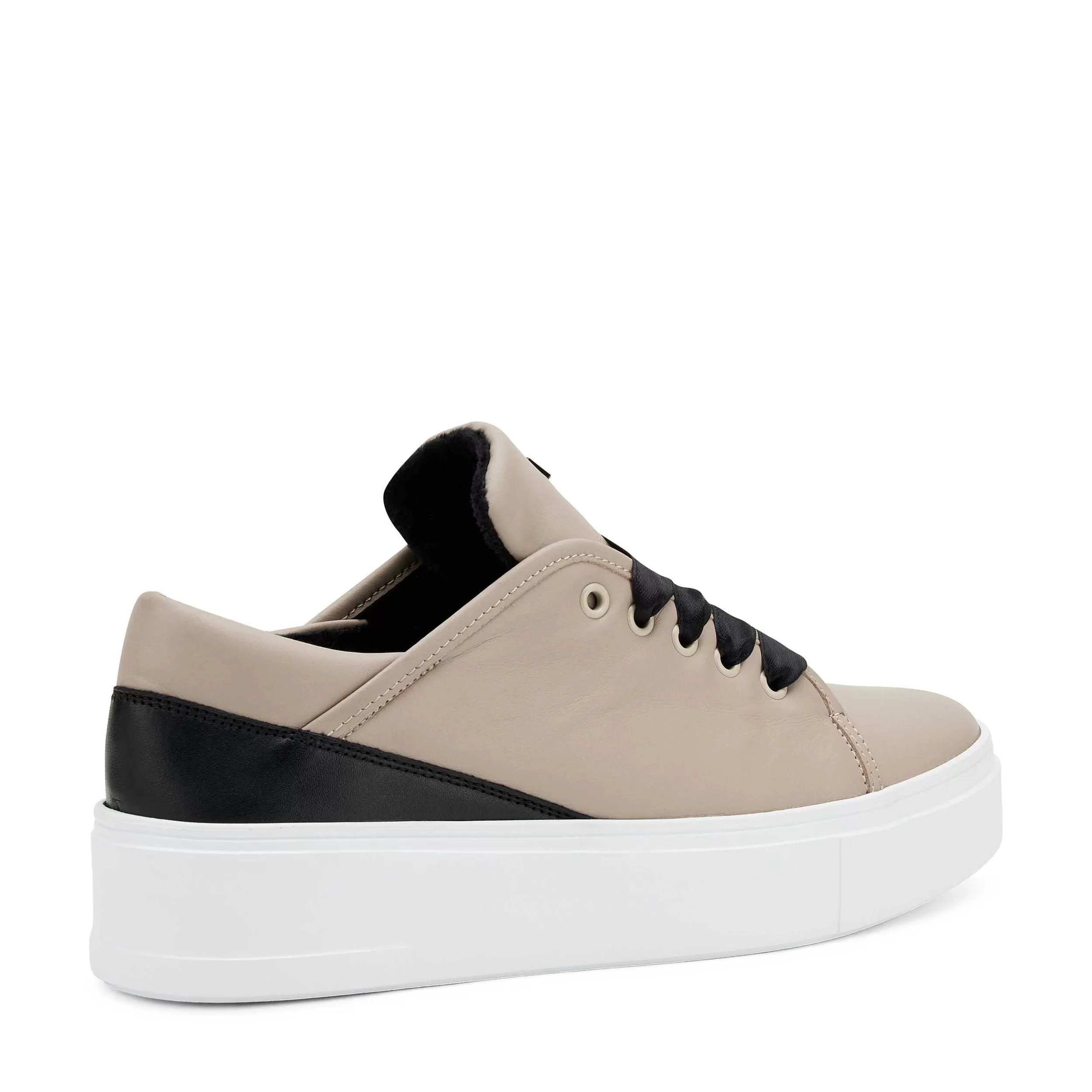 Scarpe Sportive Donna in Pelle Elegante con Lacci Satinati e Design Slip-On - Calzature Comode per Look Casual e Raffinati