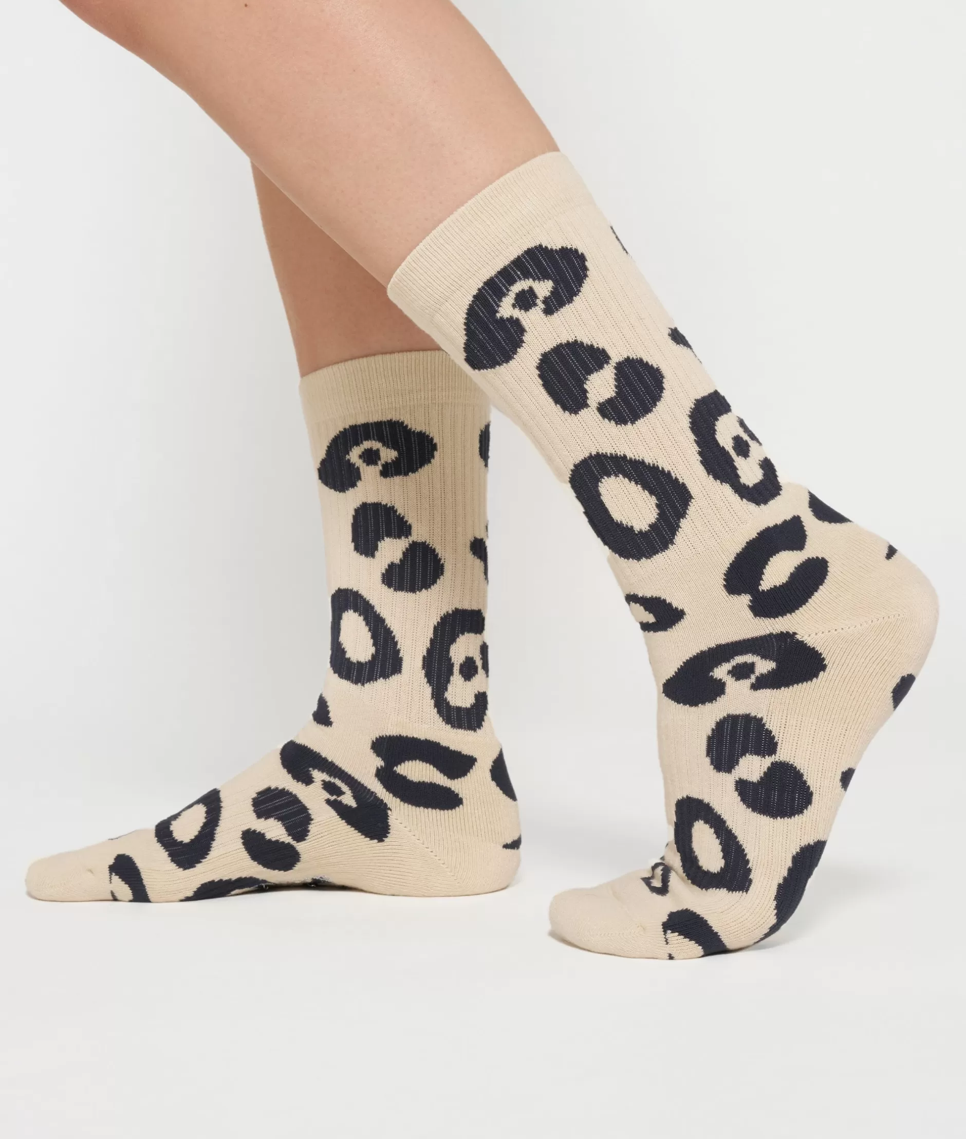 Intimo Donna 10 Giorni - Calze Leopardate Comode con Pizzo Elegante per Look Sensuale