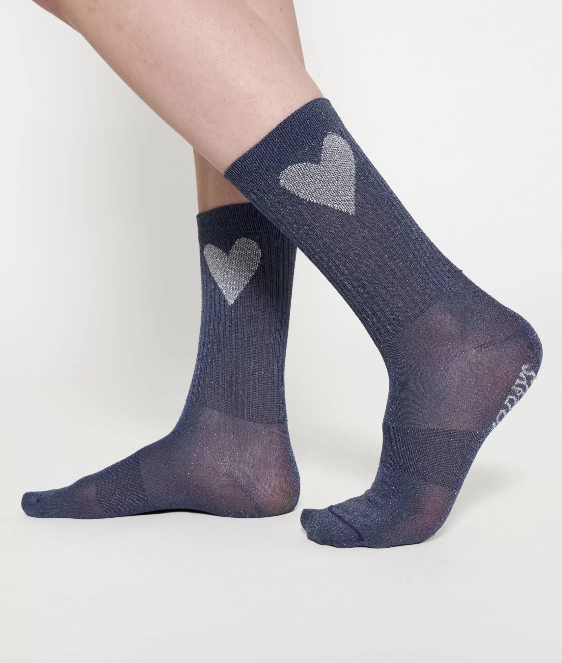 Calzini con Cuore Lurex e Intimo Donna 10 Giorni - Confortevole ed Elegante