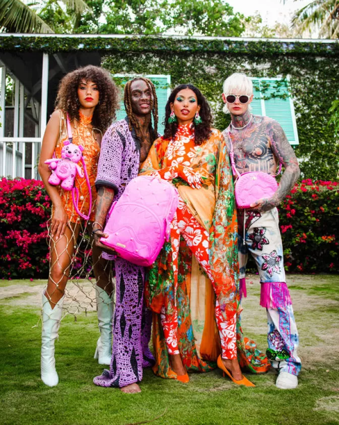 Borsa a Mano Sprayground 'Sorbetto Stunna' - Capolavoro Estivo con Design Unico e Dettagli Vibranti!