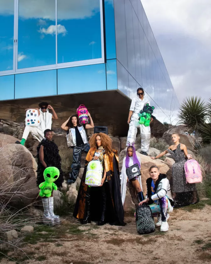 Zaino Sprayground Space Seeker - Tascabile Multifunzionale Impermeabile con Scomparti Segreti per Escursioni Spaziali