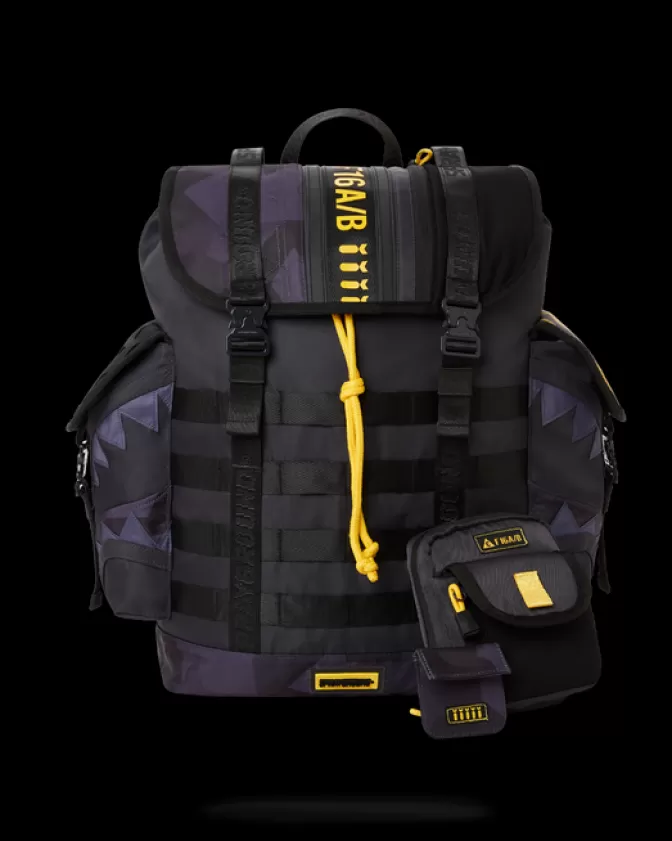 Zaino Sprayground Monte Carlo - Borsone Tattico per Operazioni Speciali con Design Addome Definito