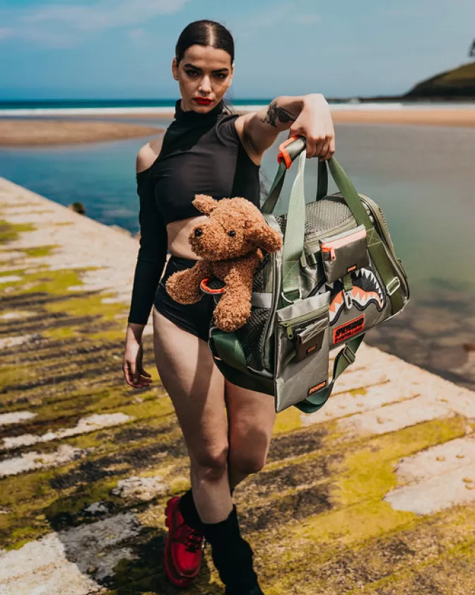 Zaino Trasportino Sprayground Operazioni Speciali Alpha - Design Stile Squalo Aggressivo per Cani, Sicuro e Funzionale