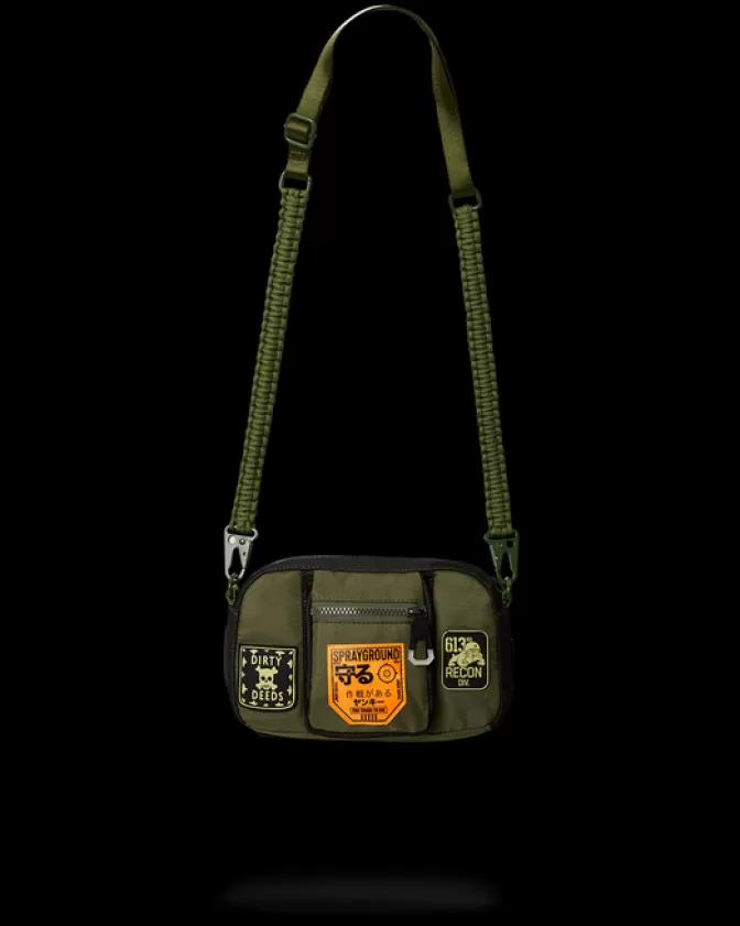 Sprayground Borsello Tattico Operativo - Design Robustezza Laterale e Massima Maneggevolezza