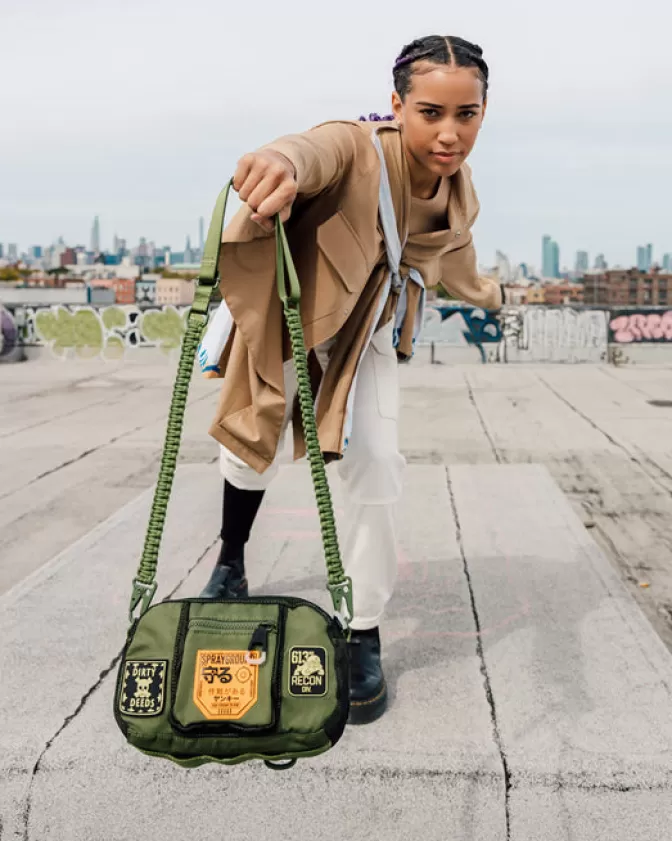 Sprayground Borsello Tattico Operativo - Design Robustezza Laterale e Massima Maneggevolezza