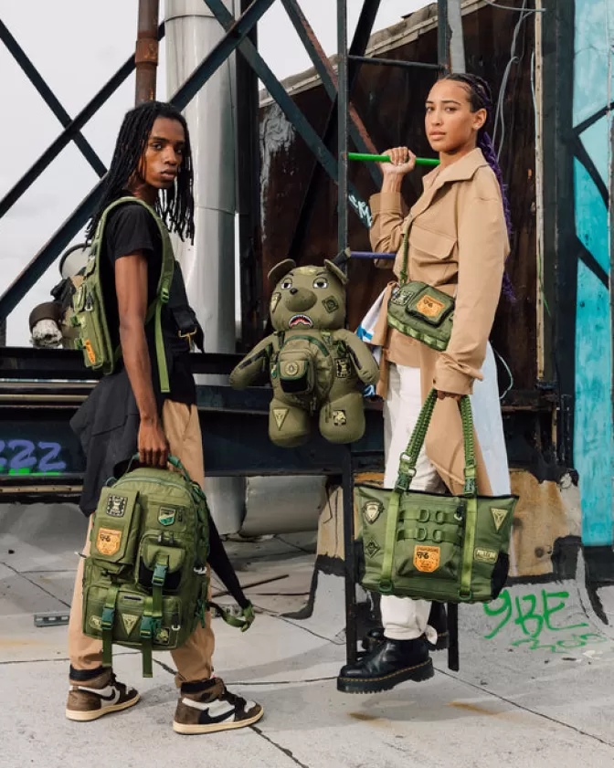 Sprayground Borsello Tattico Operativo - Design Robustezza Laterale e Massima Maneggevolezza