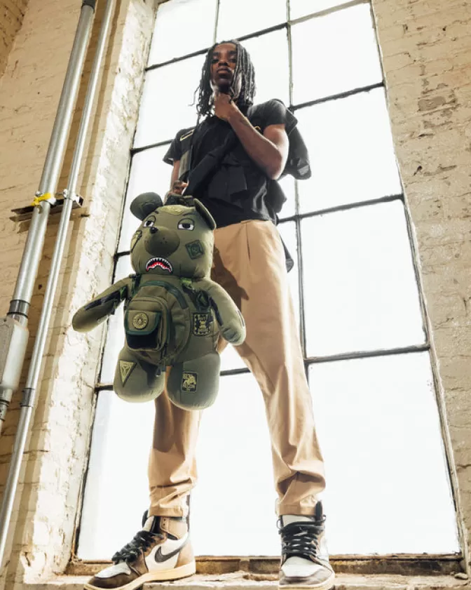 Zaini Sprayground con Orsacchiotto - Edizione Limitata Operazioni Speciali, Design Unico Full Throttle e Stile Money Bear per Appassionati di Streetwear