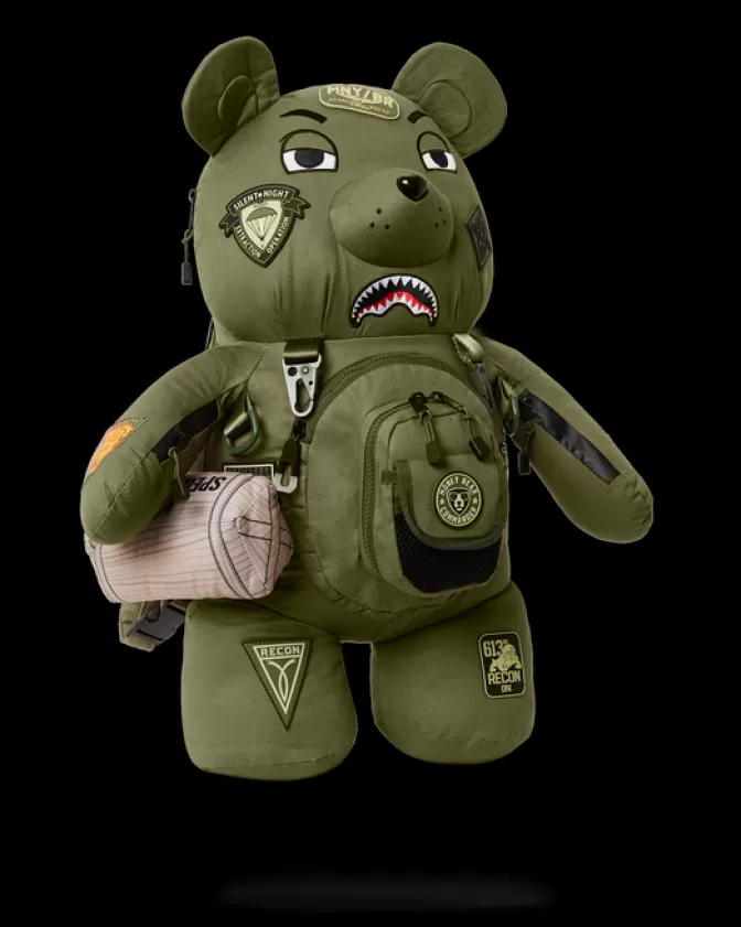 Zaini Sprayground con Orsacchiotto - Edizione Limitata Operazioni Speciali, Design Unico Full Throttle e Stile Money Bear per Appassionati di Streetwear