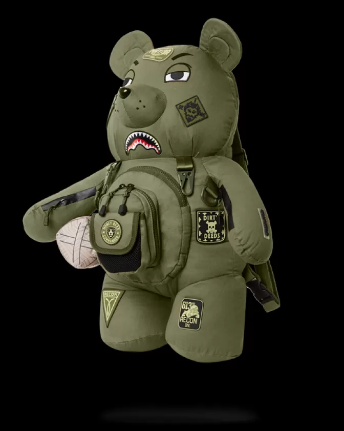 Zaini Sprayground con Orsacchiotto - Edizione Limitata Operazioni Speciali, Design Unico Full Throttle e Stile Money Bear per Appassionati di Streetwear