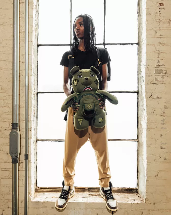 Zaini Sprayground con Orsacchiotto - Edizione Limitata Operazioni Speciali, Design Unico Full Throttle e Stile Money Bear per Appassionati di Streetwear