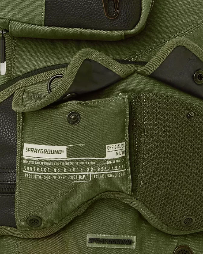 Sprayground Zaini Militari: Operazione Successo Tattico - Zaino Impermeabile con Tasche Speciali e Design Futurista (Edizione Limitata 2024)