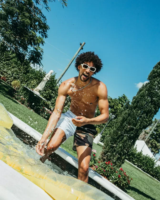 Sprayground Costumi da Bagno Uomo - Motivo Camouflage Squarciato con Stampa Shoto, Design Sportivo e Impermeabile per Nuoto Avventuroso