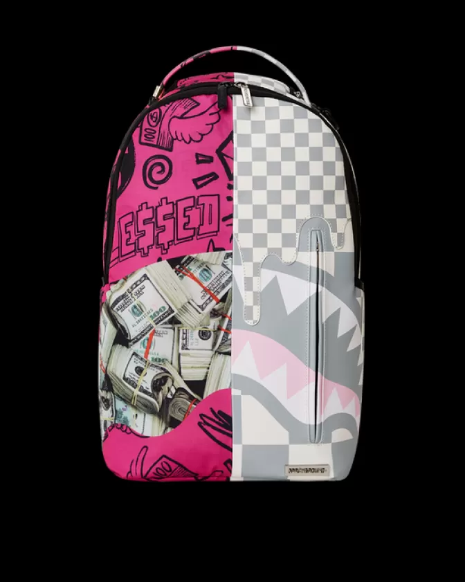 Zaino Sprayground Portafortuna Denaro Divisibile - Design Esclusivo DLXV con Tasche Organizzate