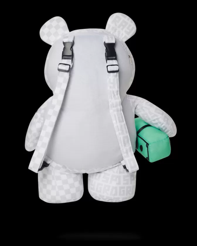 Zaini Sprayground Collezione Split the Check - Peluche MoneyBear con Design Orso Teddy (Edizione Limitata Perla)

：

Zaini Unicornio Sprayground - Linea Split the Check con Orsetto MoneyBear in Tessuto Perlato (Design Esclusivo)