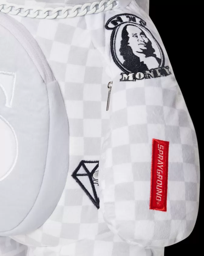 Zaini Sprayground Collezione Split the Check - Peluche MoneyBear con Design Orso Teddy (Edizione Limitata Perla)

：

Zaini Unicornio Sprayground - Linea Split the Check con Orsetto MoneyBear in Tessuto Perlato (Design Esclusivo)