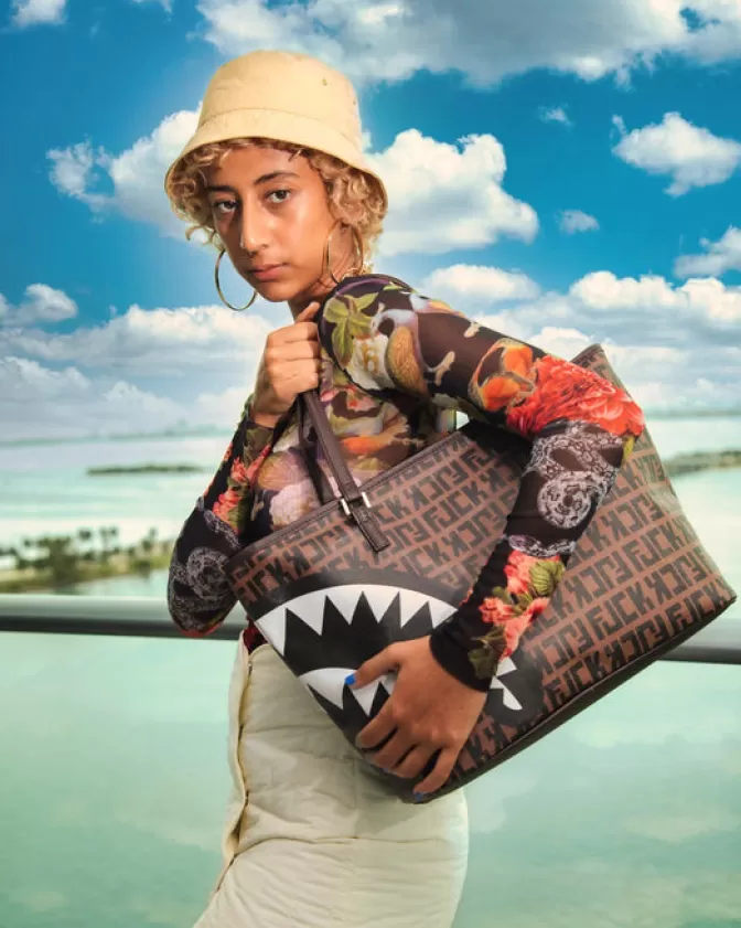 Sprayground Split the Check - Borsa Tracolla Multifunzione con Design Condiviso