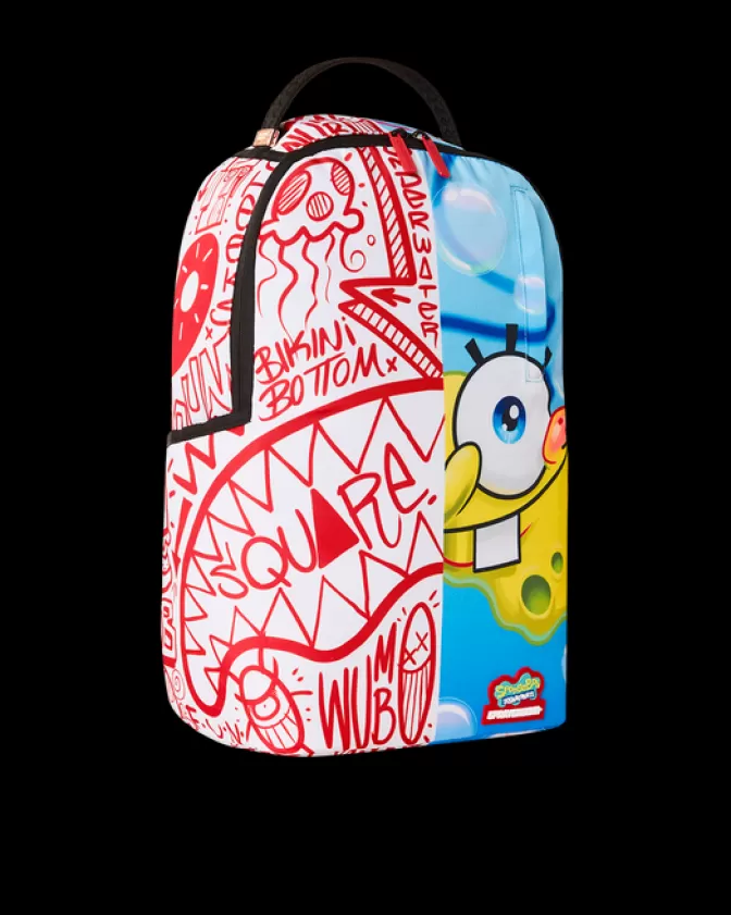Sprayground - Zaino a Sacco con Design Esclusivo SpongeBob Stile Fusion