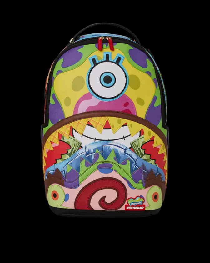 Sprayground - Zaino Fashion con Stampa SpongeBob | Design Unico e Tessuto Premium | Modello DLXV