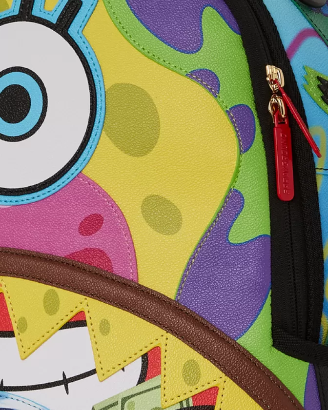 Sprayground - Zaino Fashion con Stampa SpongeBob | Design Unico e Tessuto Premium | Modello DLXV