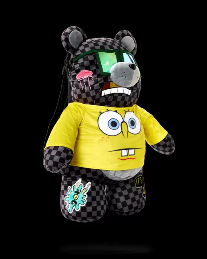 Zaini Sprayground - Peluche SpongeBob MoneyBear Design Unico - Edizione Limitata per Stile Streetwear