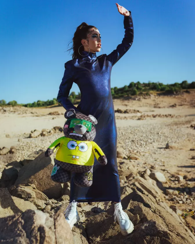 Zaini Sprayground - Peluche SpongeBob MoneyBear Design Unico - Edizione Limitata per Stile Streetwear