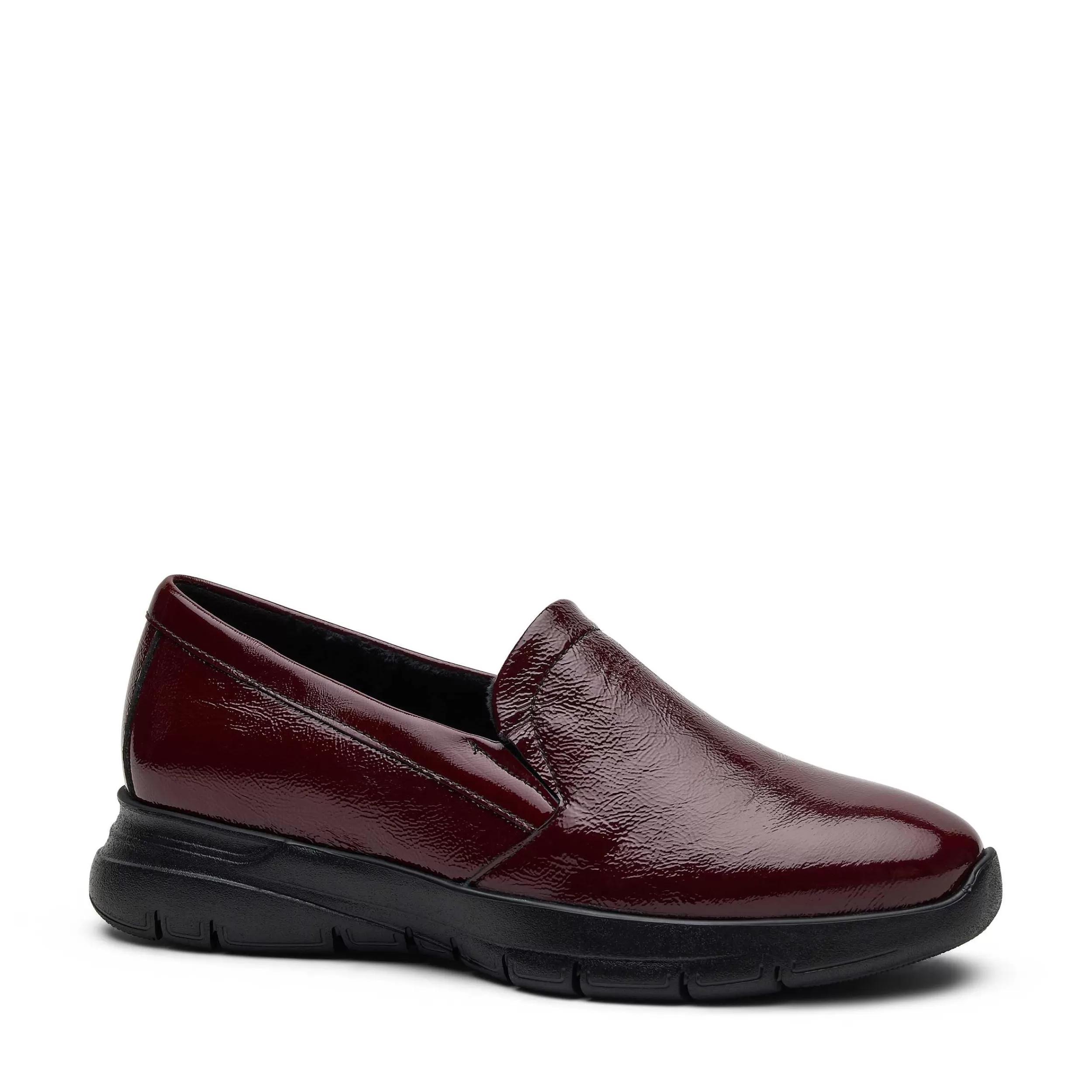 Scarpe Sportive Slip-On Donna in Pelle Laccata - Design Elegante e Confortevole Senza Lacci