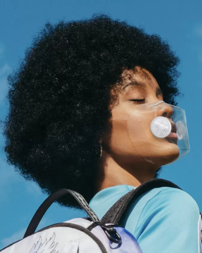 Sprayground Mascherina Trasparente Igienica - Protezione Adulti con Design Aereato (Offerta Flash)