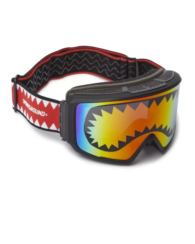 Occhiali da Sci Sprayground Stile Squalo - 3 Lenti Intercambiabili Impermeabili per Avventure Invernali