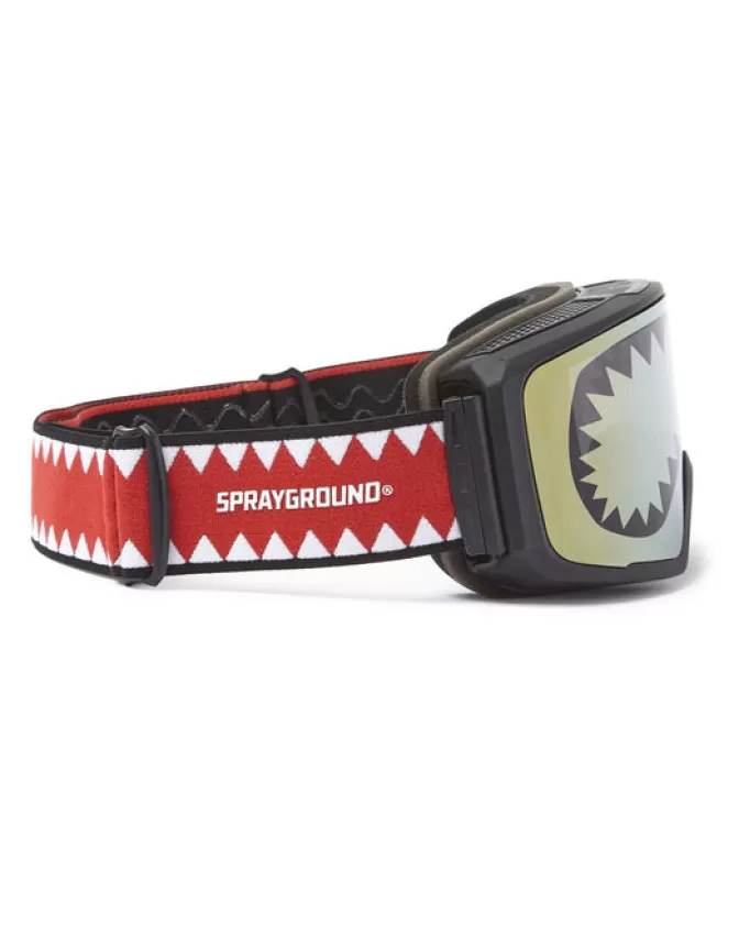 Occhiali da Sci Sprayground Stile Squalo - 3 Lenti Intercambiabili Impermeabili per Avventure Invernali