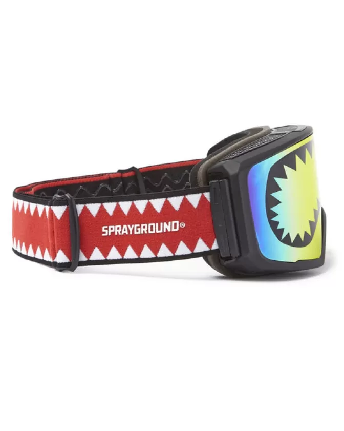 Occhiali da Sci Sprayground Stile Squalo - 3 Lenti Intercambiabili Impermeabili per Avventure Invernali