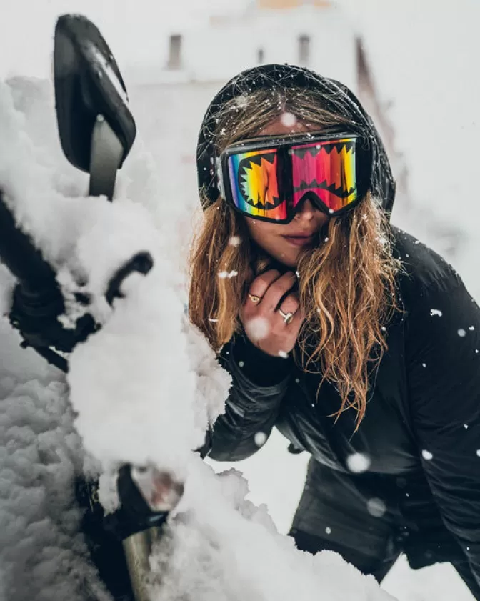 Occhiali da Sci Sprayground Stile Squalo - 3 Lenti Intercambiabili Impermeabili per Avventure Invernali
