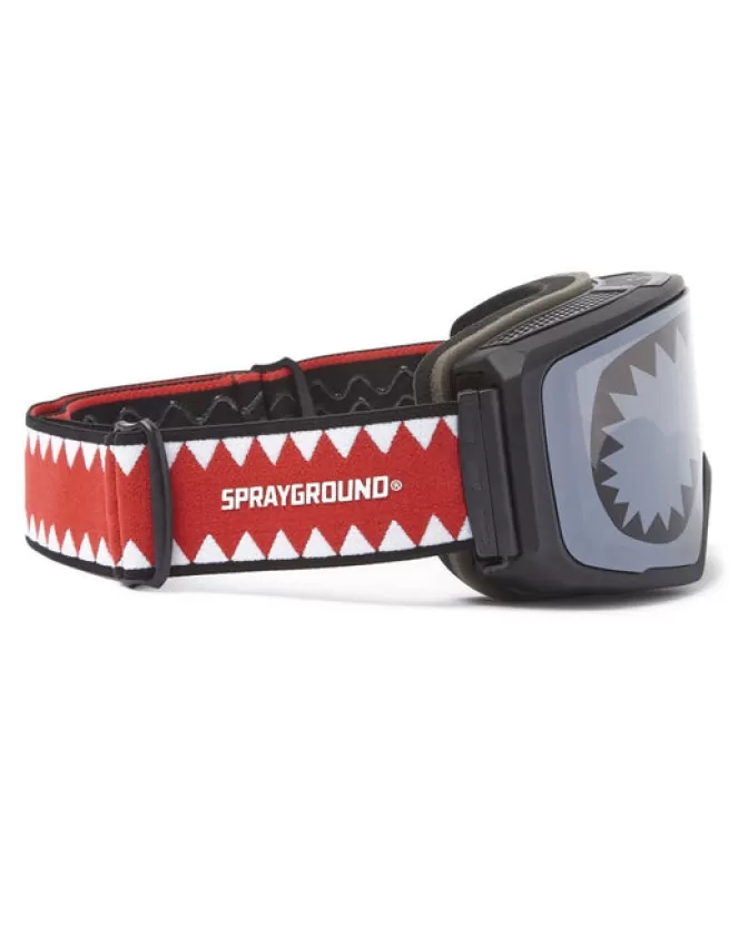 Occhiali da Sci Sprayground Stile Squalo - 3 Lenti Intercambiabili Impermeabili per Avventure Invernali