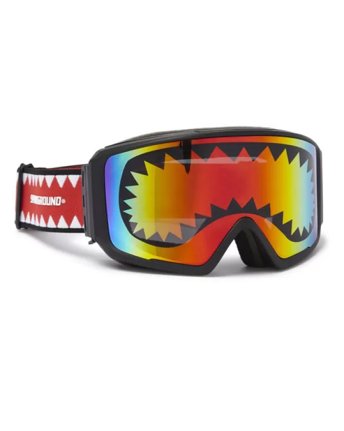 Occhiali da Sci Sprayground Stile Squalo - 3 Lenti Intercambiabili Impermeabili per Avventure Invernali